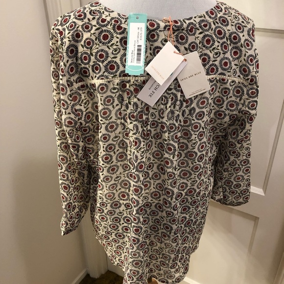 NWT Treeka split neck blouse M Stichfix - Picture 3 of 10